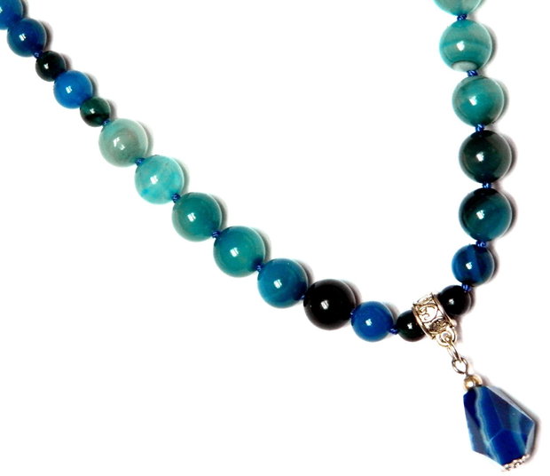 Set cu Agate bleu (099)