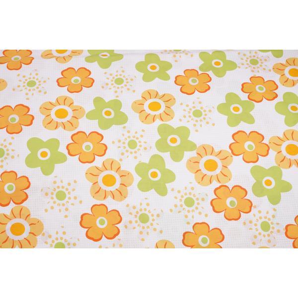 Lenjerie 6 piese patut 120x60 cm bumbac 100% model floricele