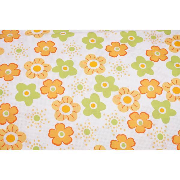 Lenjerie patut 120x60 cm, 3 piese bumbac 100% model floricele