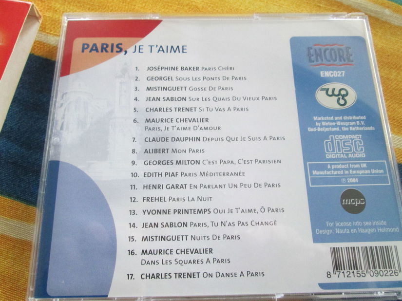 CD Paris Je t,aime