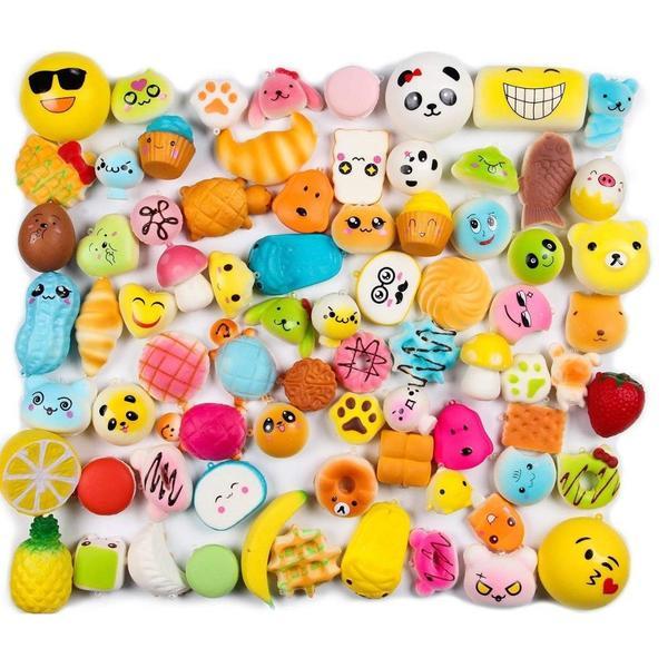 Jucarie Squishy breloc parfumata cu revenire lenta , pachet 10 piese MyStyle Kids