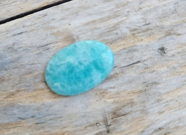 Cabochon amazonit, 34x24 mm