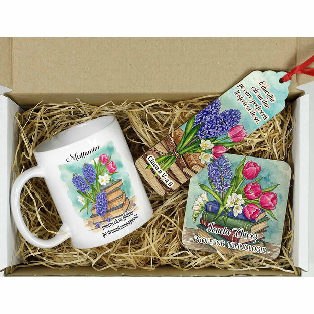 Set cadou personalizat diriginta, profesoara, invatatoare, educatoare