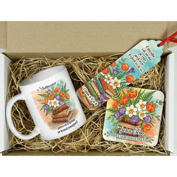 Set cadou personalizat diriginta, profesoara, invatatoare, educatoare