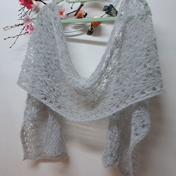 Set fular/căciulă gri