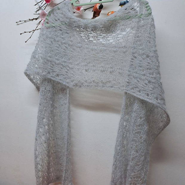 Set fular/căciulă gri