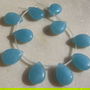 (10 bucati) Briolete angelit aprox 15.5-16x12x5.5-6 mm