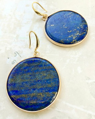 Cercei vintage lapis lazuli