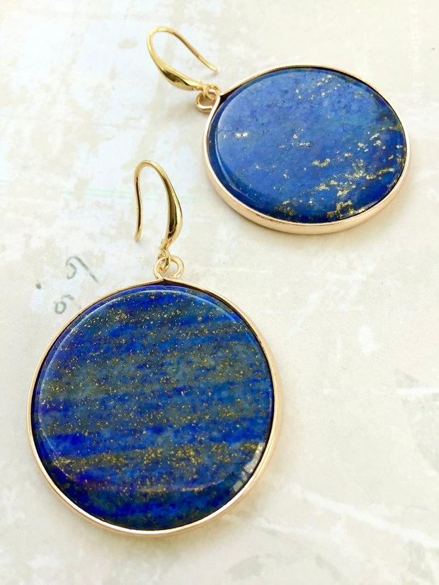 Cercei vintage lapis lazuli