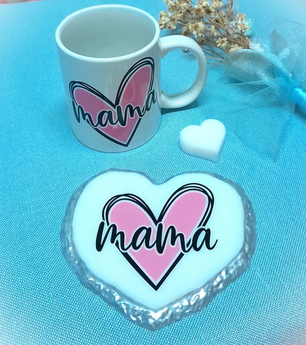 Mama - set alcătuit din cană și coaster