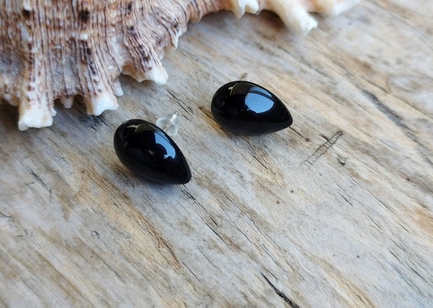Cercei onix negru, argint 925