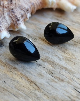 Cercei onix negru, argint 925