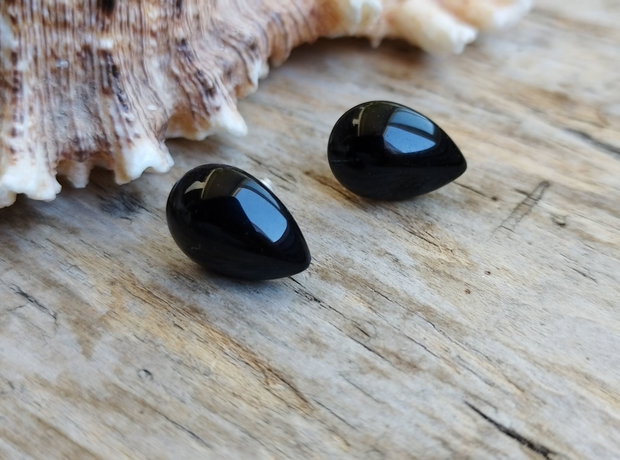 Cercei onix negru, argint 925