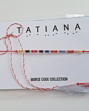 Bratara mesaj cod Morse TATIANA