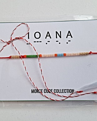Bratara mesaj cod Morse IOANA