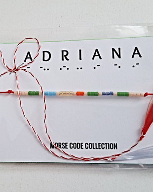 Bratara mesaj cod Morse ADRIANA
