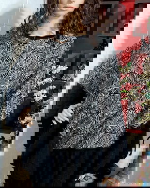 Tricotaj tip poncho universalal