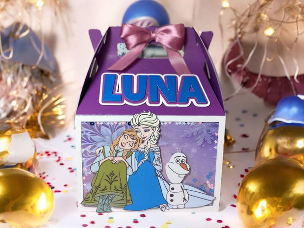 Cutie Cadou Personalizată pentru Petrecere Tematica Frozen