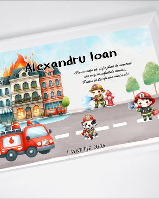 Set aniversar personalizat - Pompier