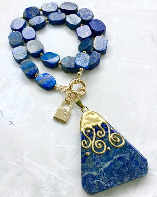 Colier lapis lazuli