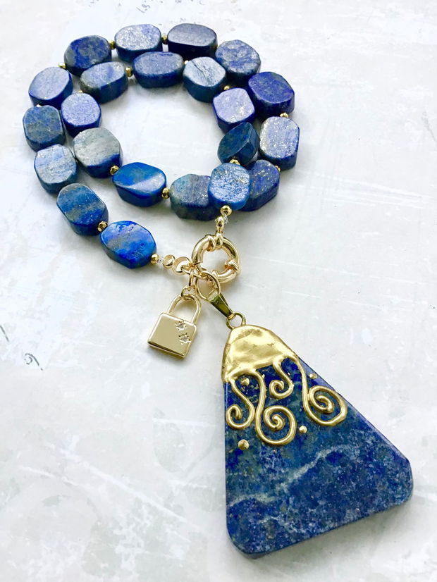 Colier lapis lazuli