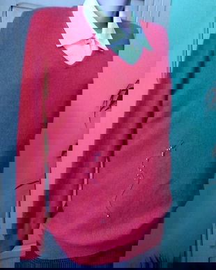 Pulover casmir  si matase , en coeur