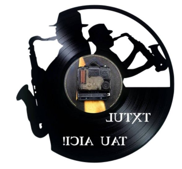 SAXOFONIST-ceas de perete(PERSONALIZABIL)