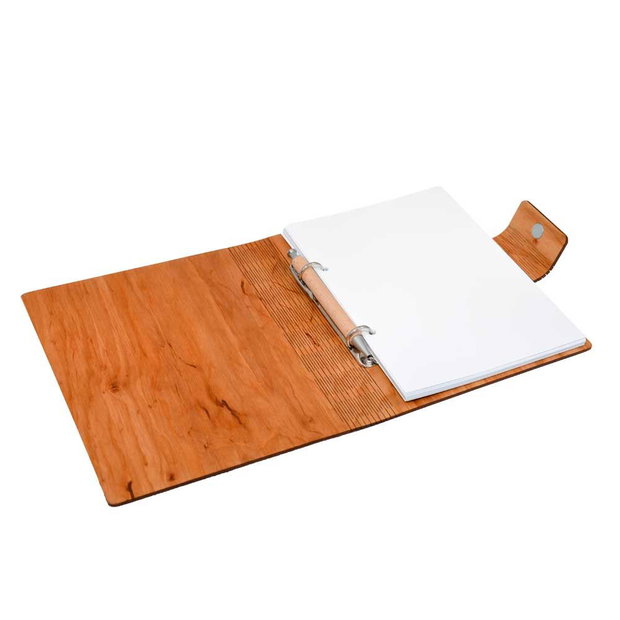 Agenda A5 din lemn personalizata, Natur, Piksel, Absolvire, Profesori, Invatatori, 100 pagini si pix din lemn inclus