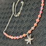 Colier argint opal de foc etiopian charm floare crin lant argint minimalist boho chic trendy cadou - Transport gratuit