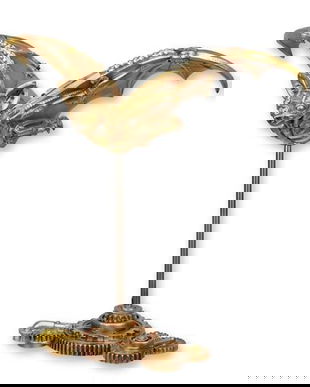 Liliac-statueta steampunk din rasini