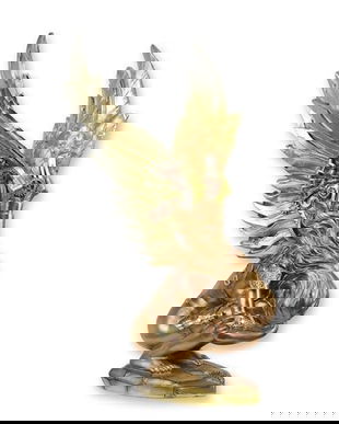 Inger ghemuit-statueta steampunk din rasini