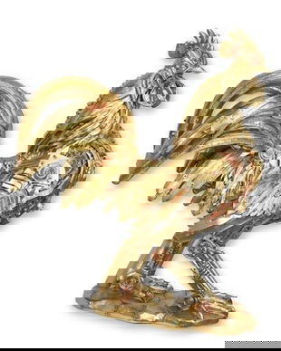 Cocos-statueta steampunk din rasini