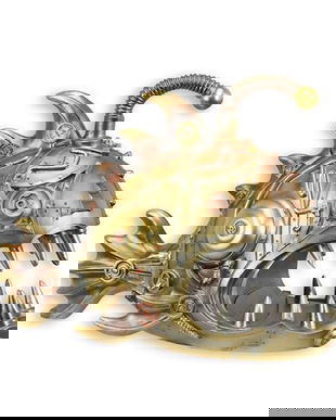 Peste lanterna-statueta steampunk din rasini