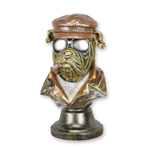 Buldog englez-statueta din rasini