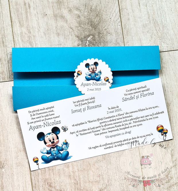Invitatie botez mickey