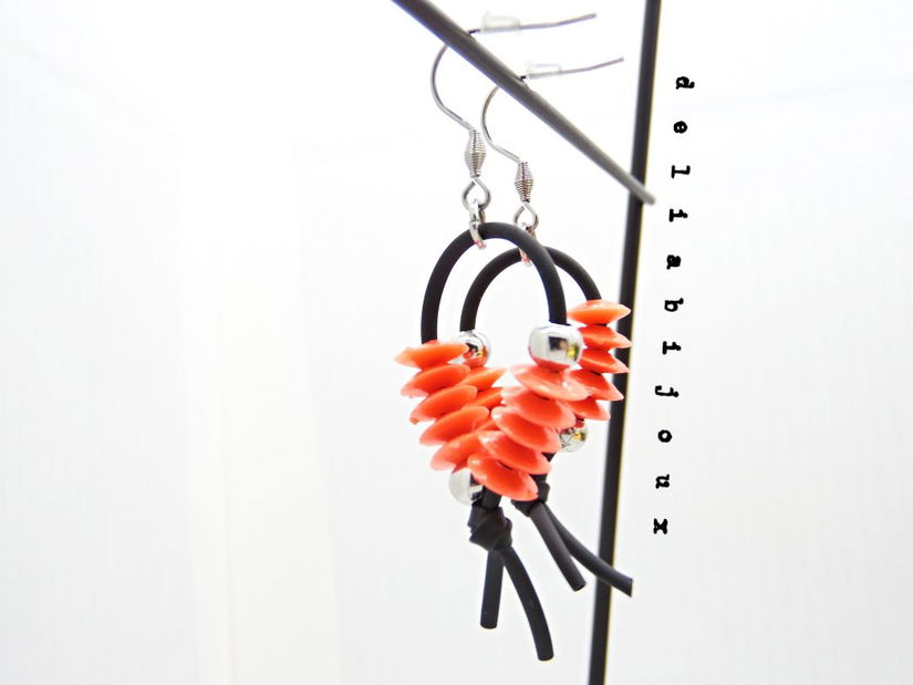 Cercei handmade unicat - stil urban (cod 1207)