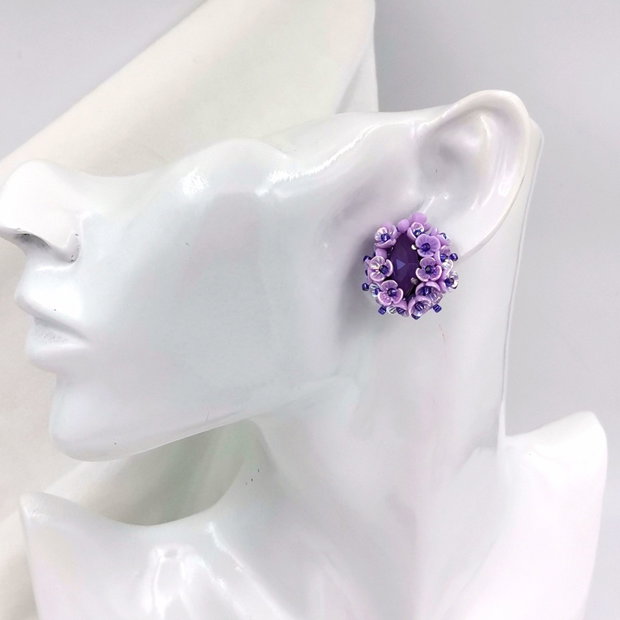 Cercei liliac - Visul Violet