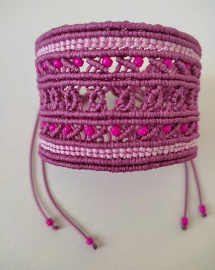 Brățară micromacrame reglabilă