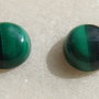 (2 bucati) Malachit NATURAL cabochon aprox 4.5-5x10 mm