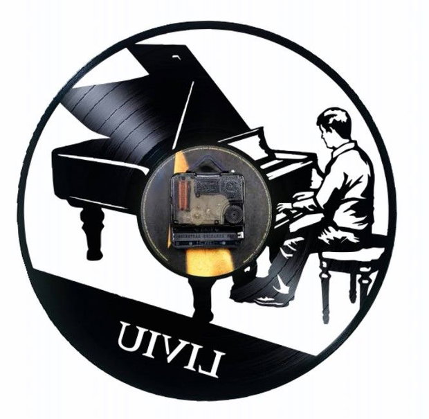PIANIST-ceas de perete (personalizabil)