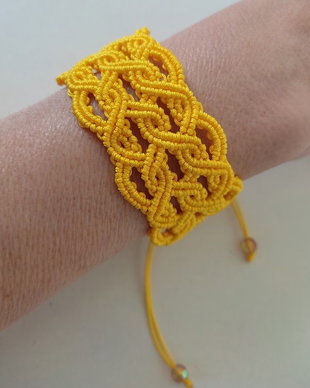 Brățară micromacrame reglabilă