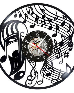 NOTE MUZICALE-ceas de perete