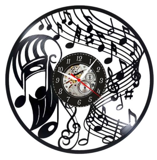 NOTE MUZICALE-ceas de perete