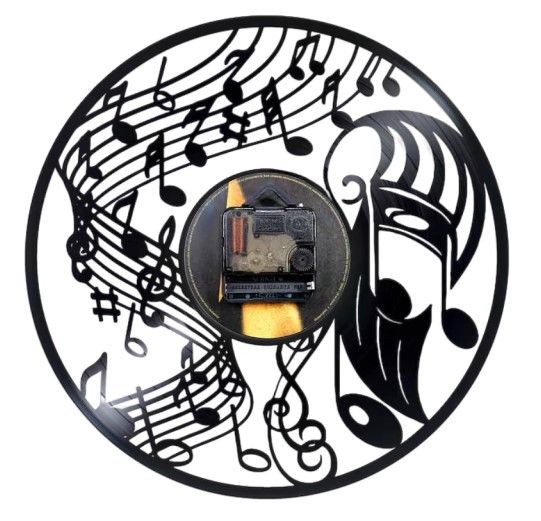 NOTE MUZICALE-ceas de perete