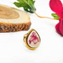 Inel "Magnolie" dintr-un fragment de portelan Rosenthal si otel inoxidabil
