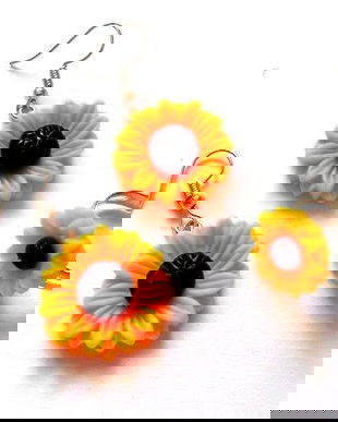 set cu floarea soarelui din rasina 47341