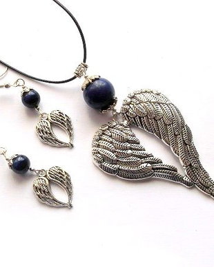 Set aripi ingerasi cu lapis lazuli 47980