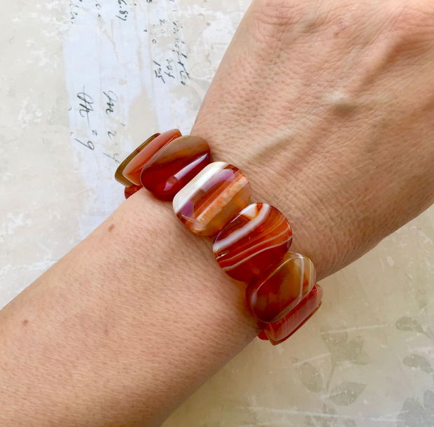 Bratara agate dantela