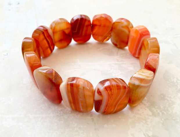 Bratara agate dantela