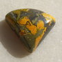 Bumble Bee jasper cabochon GROS (lucrat manual in India) aprox 21x21x8 mm